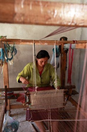 Weaving Loom At Bat Chang Khong Village